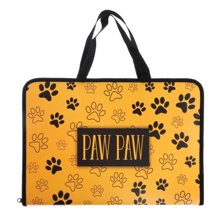 Папка для труда А4 ПЧЕЛКА "Лапки", молния ПТР-6