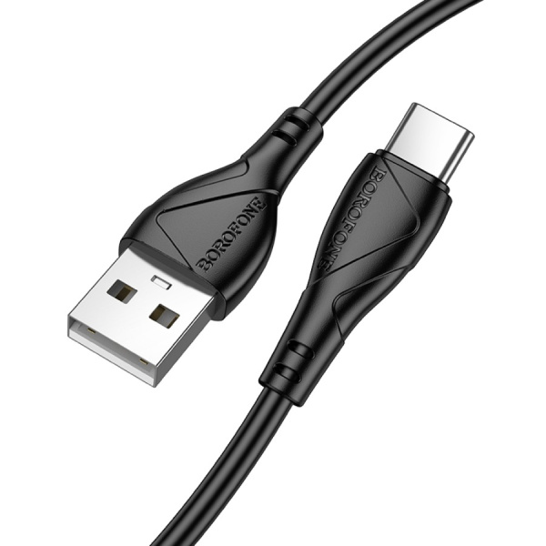 Кабель USB Type-C (m) - USB(m) BOROFONE BX121, 1м, 3.0A, черный