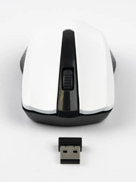 Мышь беспроводная Perfeo Rainbow оптическая, 1000dpi, радиус до 15м, White/Black (PF_3435)