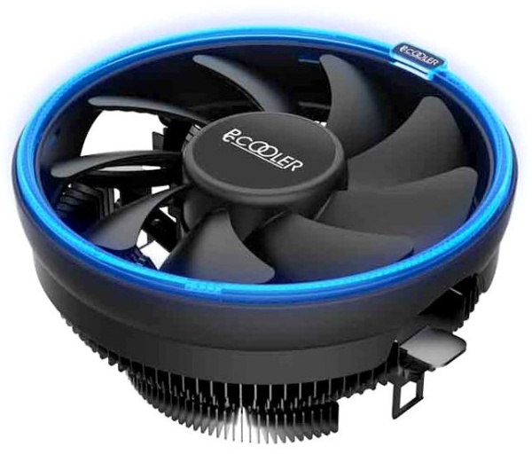 Кулер S115х/775/AMx/FMx/AM4 PCCooler E126MB (92W,120mm,PWM,1000-1800rpm,Al,Blue led)