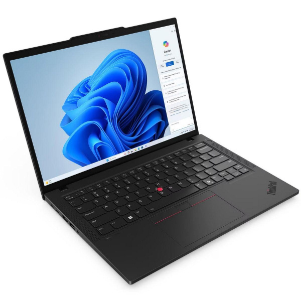 Ноутбук/ Lenovo ThinkPad T14 G5 14.0" WUXGA Touch IPS AG 400nits, AMD Ryzen 7 PRO 8840U,32GB DDR5, 512GB SSD M.2, AMD Radeon 780M Graphics,5M+IRCam, Qualcomm Wi-Fi 6E NFA725A+BT5.3, Wired Ethernet, 4 Cell 52.5Whr, BKLT KB ENG, Win 11 Pro, 1 Year, Black