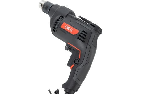 Дрель сетевая Deli DE-DZ10-2E 500Вт, 10мм, 3300об/мин