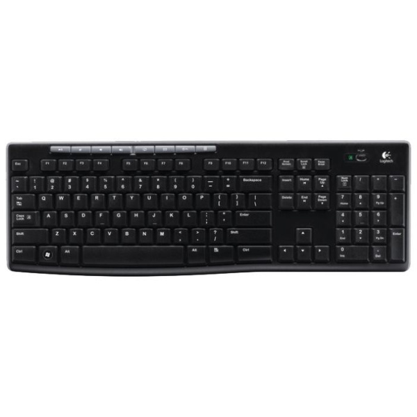 Беспроводной комплект Logitech MK270 (920-004518/920-004509) радиус действия до 10м, Black 