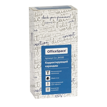 Корректирующий карандаш OfficeSpace 06мл. металлический наконечник (Cvr_84500)