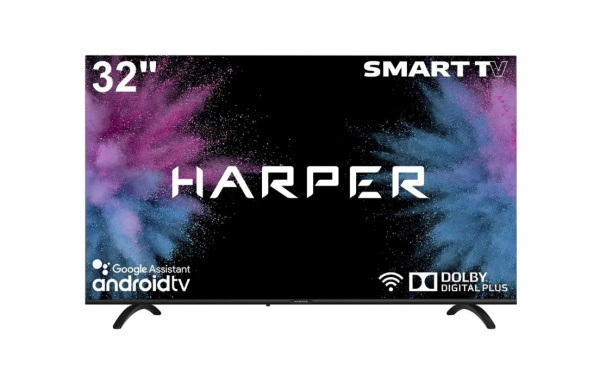 Телевизор 32" Harper 32R720TS 1366x768/HDMI,USB,AV,AUXDVB-T2,С,S,S2/-/-/-/Черный
