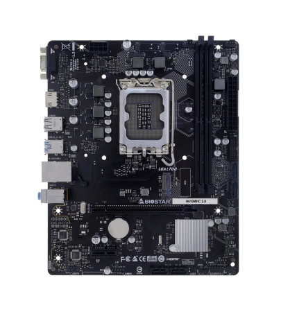 Мат.плата S1700 H610 Biostar H610MHC 2.0 (mATX,2DDR4,M.2,4SATA3,VGA,HDMI,PC3200)