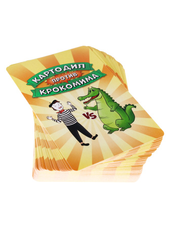 Карточная игра Картодил против Крокомима (55 карточек) ИН-9749