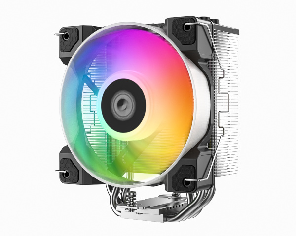 Кулер S115x/1200/1700/1851/AMx ID-Cooling SE-214-XT DF ARGB Black (180W/Al/120mm ARGB/900-2000rpm)