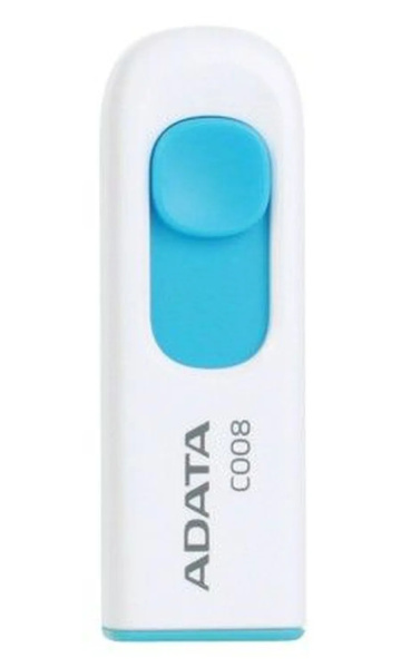 Флеш-накопитель USB2.0 32Gb A-data (C008-32G-RWE) бело-синий