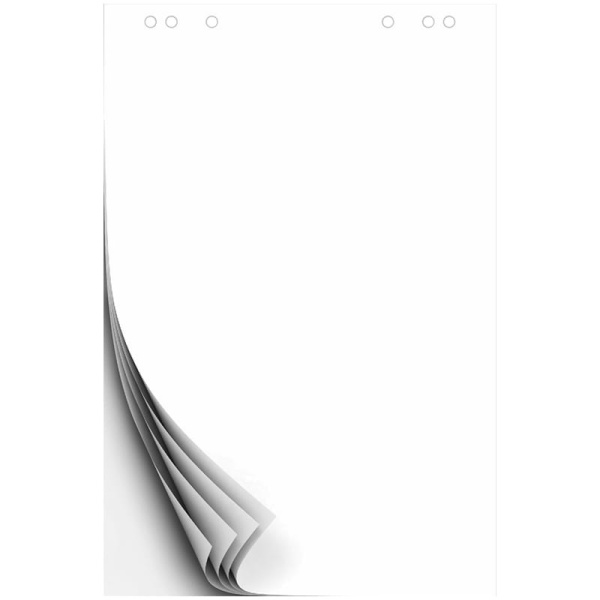 Блокнот для флипчарта OfficeSpace 67,5*98см, 20л, белый (235021)