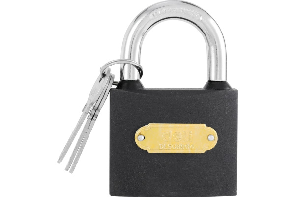 Замок навесной Deli DL508904 стальной, 63мм