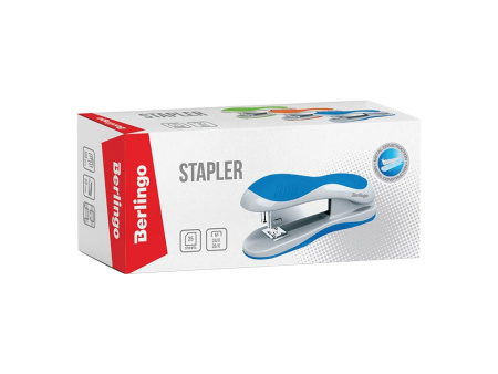 Степлер №24/6 BERLINGO "Office Soft"на 25л. ассорти (H3103)