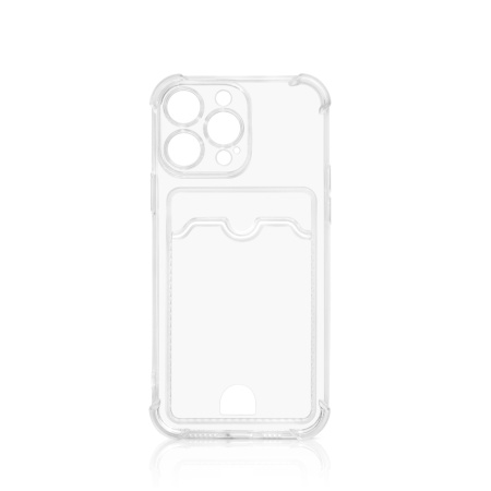 Чехол силиконовый с отделением для карты для iPhone 13 Pro DF iCardCase-03