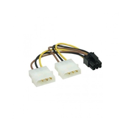 Кабель_питания для_подключения_видеокарт 15см 2хMolex->PCI-Express 6 pin Cablexpert CC-PSU-6 Кабель_питания для_подключения_видеокарт 15см 2хMolex->PCI-Express 6 pin Cablexpert CC-PSU-6