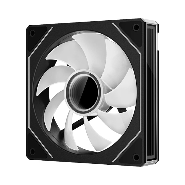 Кулер в корпус 120х120х25 XASTRA FM120B ARGB Black (600-1500prm/4pin/PWM/3-pin 5V ARGB/55.6 CFM/25.8дБ/подшипник гидродинамический/ARGB)[FM120-1BA-SXX