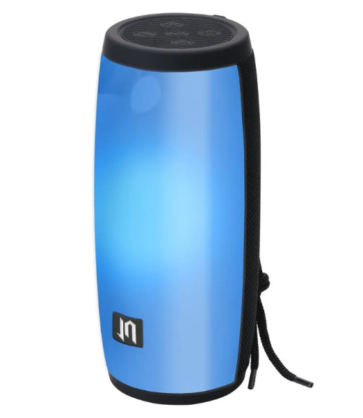 Портативная колонка Jet.A PBS-160 Bluetooth 2x5Вт 2400mAh LED подсветка, Черный