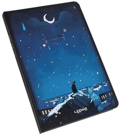 Блокнот LENWA A5, 112 листов в твердой обложке "Прогулка под луной" YCA53593-10064D