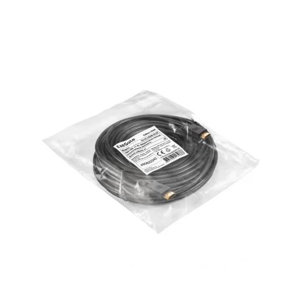 Кабель HDMI(m) - HDMI(m) 20м ExeGate, v1.4 (EX-CC-HDMI-20.0F) ферритовые кольца, позолоченные контакты