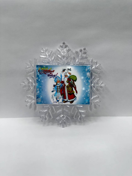 Елочное украшение Снежинка, "Лесосибирск"