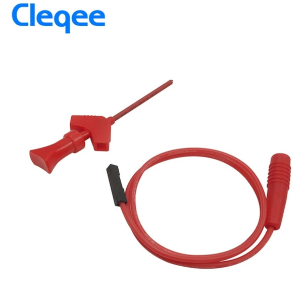 Насадка на щуп Cleqee P1511B, с захватом, черный+красный