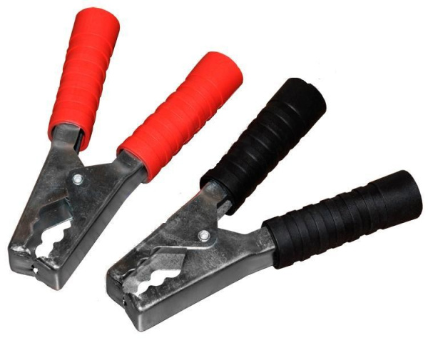 Зажим крокодил 150мм, 250а, чёрный, Rexant 16-0020