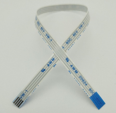 Шлейф FPC/FFC, шаг=1.0мм,  4контактов, l=200мм, анизотропный(reverse)