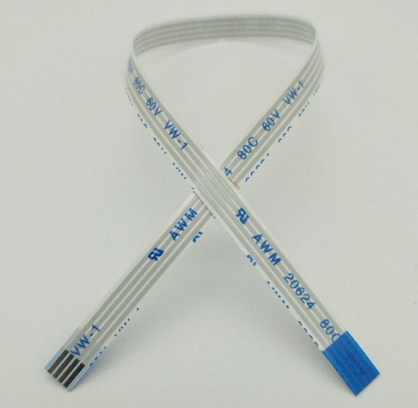 Шлейф FPC/FFC, шаг=1.0мм,  4контактов, l=200мм, анизотропный(reverse)