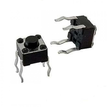 Кнопка тактовая 4.5*4.5*3.8мм, 4конт, DIP