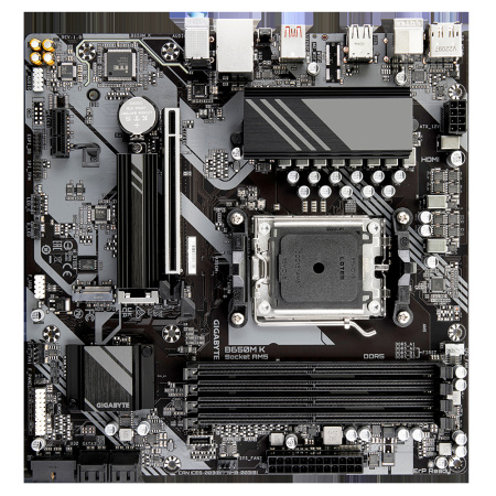 Мат.плата SocAM5 AMD B650 Gigabyte B650M K (mATX,4DDR5,2M.2,PCI-E16,PCI-E,HDMI,DP,PC6400)