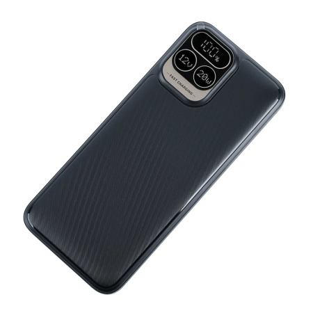 Аккумулятор внешний 10000_mAh Perfeo Powerbank Atomic Age LED/PD + QC 3.0/Type-C/2 USB/Выход: 5A/Black