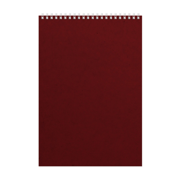 Блокнот Альт А4 60л. "OFFICE" бордовый, спираль (61350)