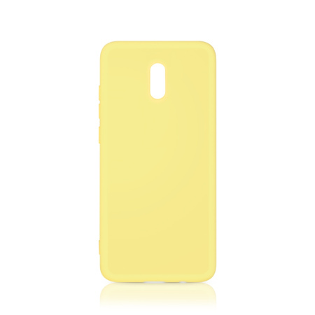 Чехол силиконовый с микрофиброй для Xiaomi Redmi 8A DF xiOriginal-04 (yellow)