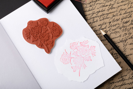 Штамп "Mr.Painter" TSM-01 5.8 см х7.2 см 02 Розовый куст