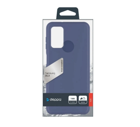 Накладка для Samsung Galaxy A13 Deppa Gel Color синий (88191)
