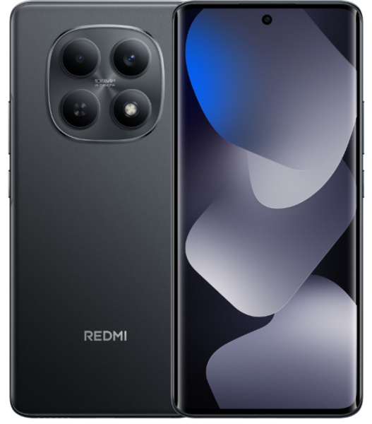 Смартфон Xiaomi Redmi Note 15 8Гб 256Гб Black 6.77", AMOLED, 2392*1080, 50Мп, 32Мп, 4G, NFC, And 15