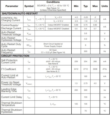 микросхема LNK520PN, DIP8