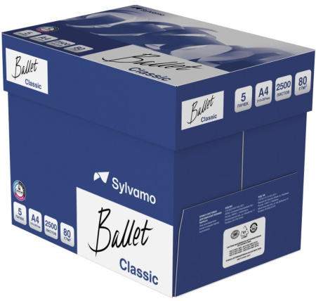 Бумага А4 BALLET Classic (уп./500л.,International Paper,80/500/153%CIE, кл.В)