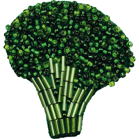 Набор для вышивания "Klart" 10-003 "Брошь. Брокколи" 5.5 х 5.5 см