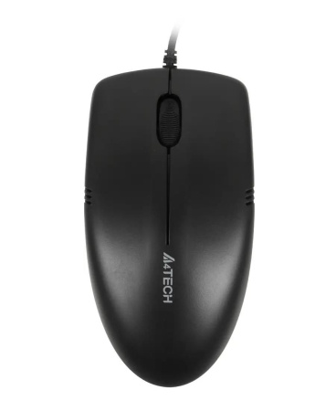 Мышь USB A4Tech OP-530NU оптическая V-Track, 1000dpi, кабель 1.5м, Black