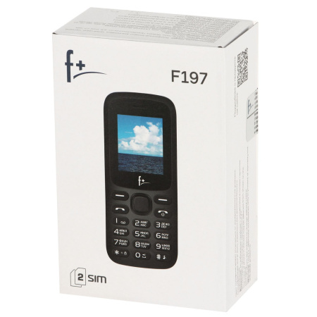 Сотовый F+ F197 Black 2sim/1.77"/160*128/microSD/Bt/600мАч/моноблок Сотовый F+ F197 Black 2sim/1.77"/160*128/microSD/Bt/600мАч/моноблок