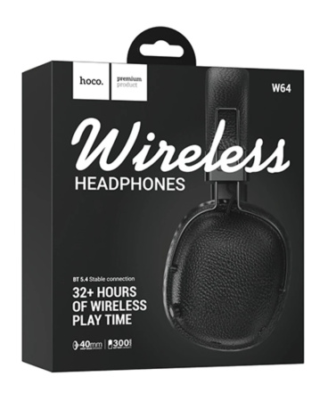 Гарнитура Bluetooth HOCO W64 полноразмерные, черный