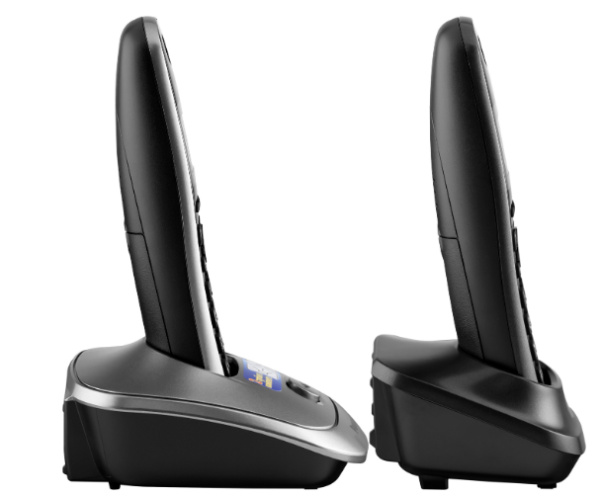 Радиотелефон Panasonic KX-TG2512RU1,серый\темно-серый 2трубки/50м/300м/АОН/книга_50номеров/спикерфо