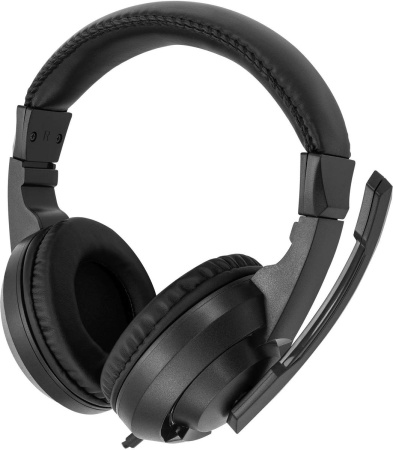 Игровая гарнитура Оклик HS-L315G полноразмерные, USB, кабель 1.8м, Black