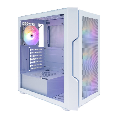 Корпус ATX Б_БП 1STPLAYER TRILOBITE T7-P White (2*USB3.0, Audio, Window, 4x120mm LED, белый)[T7-P-WH-4F1-W]