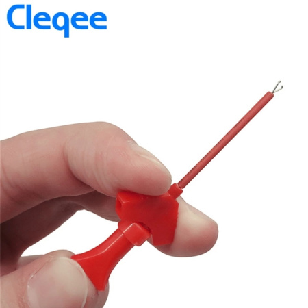 Насадка на щуп Cleqee P1511B, с захватом, черный+красный
