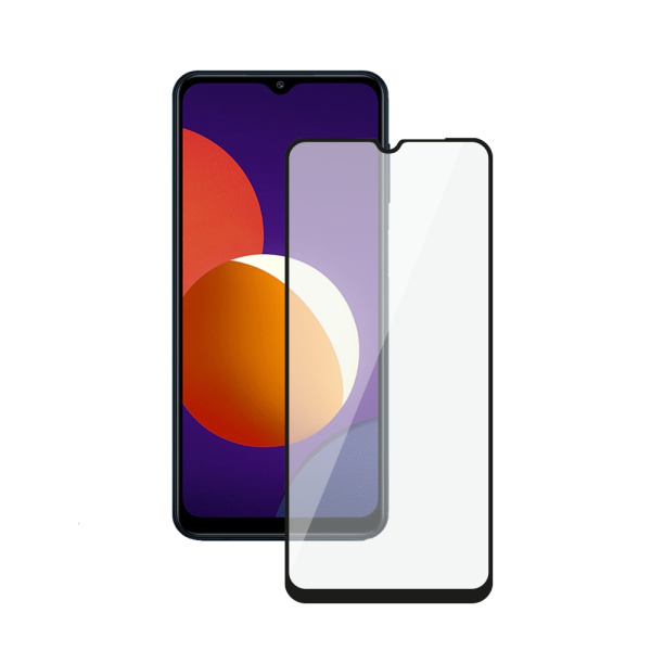Защитное стекло для Samsung Galaxy M12 (2021) 2,5D Full Glue 0.3 мм, Deppa (62764) Черная рамка