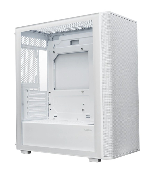 Корпус mATX Б_БП XASTRA A300M 4ARGB-C6 WH White (USB3.0,Audio,белый,Mesh,4х120мм ARGB+ARGB PWM HUB 6ports,CPU Cooler до 160мм, VGA до 340мм)