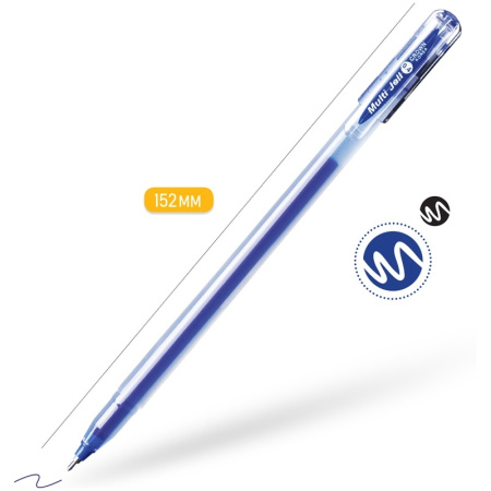 Ручка гелевая CROWN "Multi-Jell" 0,4мм., синяя (MTJ-500B)