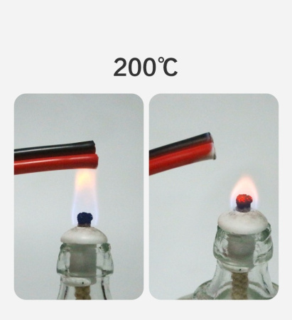 Кабель силиконовый 2*18AWG ~2*0.75мм2, медь, силикон, красный+черный, -60C..+200C, метражом