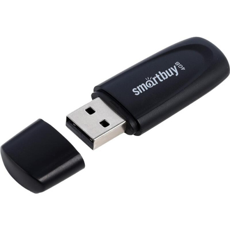 Флеш-накопитель USB2.0 4GB SmartBuy Scout (SB004GB2SCK) чёрный